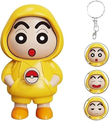 KASHTHBHANJAN Shinchan Face Rotating Keychain Key Chain Key Chain