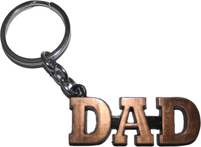 MAG BEE DAD High Quality Metal Silver Words Key Chain for Gifting Key Chain