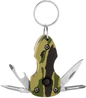 Taskin Multipurpose - Knife | Bottle Opener|Torch| Screwdriver| Key Chain Combination Screwdriver Set(Pack of 1)