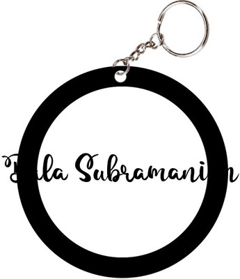 SY Gifts Bala Subramanian Name Black Keychain Key Chain