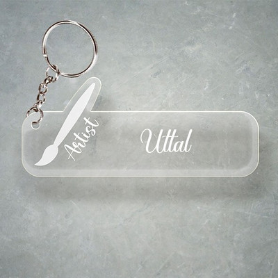 SY Gifts D2 Artist Keychain With Uttal Name Key Chain