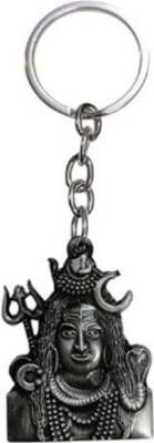 PEARLISH Lord Shiva /Shiv Ji Premium Quality Keychain (Silver) Q-1 Key Chain