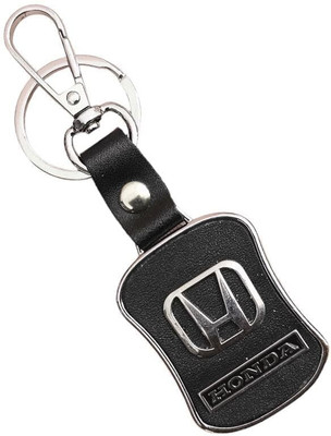 Tera13 Keychain For Ho-nda car Key Ring With Chrome Car Logo (1 Pcs) Ho-nda Keychain Key Chain