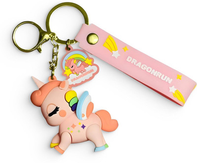 zrinix Silicon 3d Rubber keychain Suitable for Bag Charms Stylish Design Key Chain Key Chain