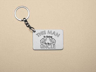 Rushaan This man going to be uncle- Printed Acrylic Keychain(Pack Of 2) Key Chain