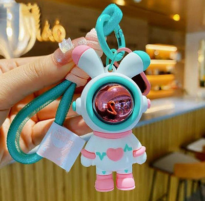gtrp Space-Suited 3D Astronaut Keychain Keyring for Kids Boys Cartoon Silicon` Key Chain
