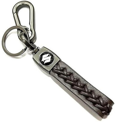 MAG BEE Premium Quality Zigsaw Leather Strap with Hook Key Chain