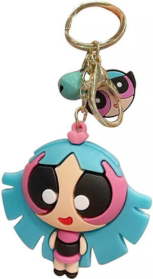 Buko Cartoon 3D Character Cute Power Girl Keyring Bag Pendant Key Chain