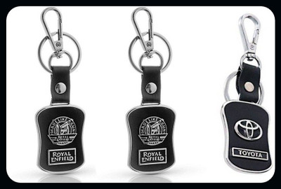 GSV Royal EnfieldToyota logo Leather hook Keychain keychain_J266 Key Chain