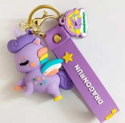 neze NZ 90 Purple unicorn keychain Key Chain