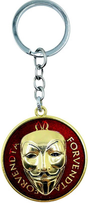 SHRI JI Vendetta Comic ROTATING FACE MASK Keychain Key Chain