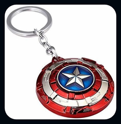 Meeko.com Avengers Superhero Captain America Shield Key Chain (Multicolor)-A Key Chain