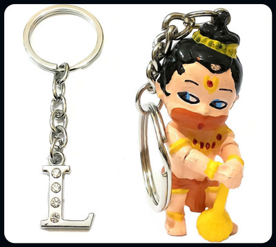 Meeko.com letter L & chota bali 03c-A Key Chain