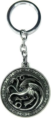 FLAMBE New Games Of Thrones 3 Head design Rotating Keychain Key Chain