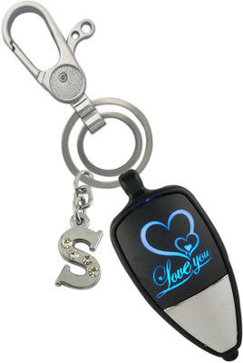 SHOKY LOOKS Beautiful Multicolor Love U Light With S Letter Premium Quality Locking Lock Key Chain