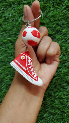 ShopTalk FootBall With Shoe Rubber pack of 1 Key Chain