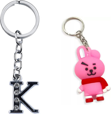 Newview COOKY K BTS Army Characters 3D Rubber Keychain and Keyring Key Chain