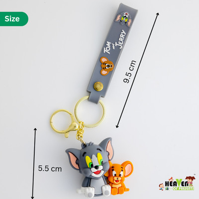 Artbizz Set of 2 Tom and Jerry Perfect for Couples | for Girls Key Chain