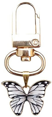Shilpmart Gold-Toned Metallic Butterfly Charm Keychain, Key Chain
