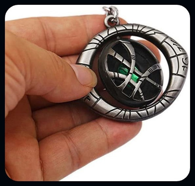 BBG BBG_Marvel Avengers Doctor Strange Silver Rotating Shield Eye of Agamotto-A Key Chain