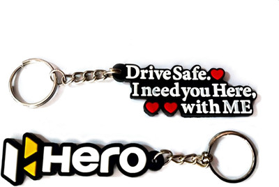 Meeko.com Hero with Drive safe Rubber bike key chain Key Chain