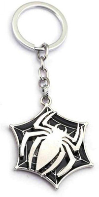 Upbeat Marvel-Inspired Rotating Spider Keychain (Black) Key Chain