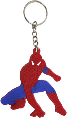 BIPS ENTERPRISES Marvel Avengers Spiderman Quality Rubber Keychain For Bike Key Ring Key Chain
