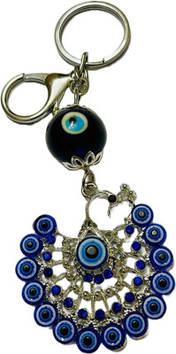 GKM Evil Eye Dancing Peacock high quality najar battu keychain Key Chain