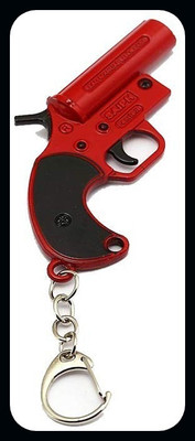 gtrp Keychain-PUBG Red Flair Gun Key Chain Key Chain