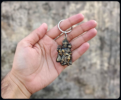 gtrp Hindu Lord Bajrangbali Hanuman idol Monkey God of Devotion Key Chain-A Key Chain