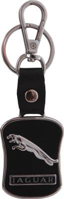 BBG FK_CFK163aguar Leather Metal JR07 Locking Key Chain(Black) Key Chain