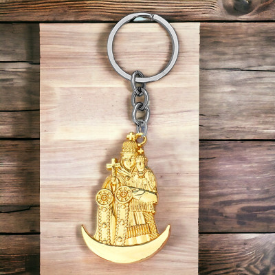 Shiv Jagdamba Religious Jesus Virgin Mary Charm Catholic Keychain ShivKey202419 Key Chain