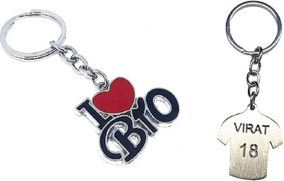 MOREL Virat Kohli keychain AND I LOVE BRO KEYCHAIN COMBO Key Chain