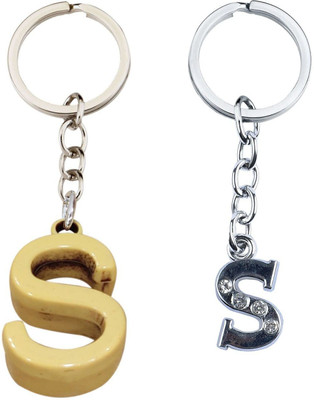 BLESSINGS Set Of 2 S Letter Key Chain
