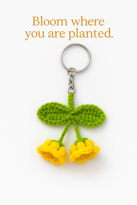 Stanza Enterprise yellow flower 01 Key Chain