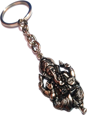 MISMIL Full Metal Ganesh Face Key Chain
