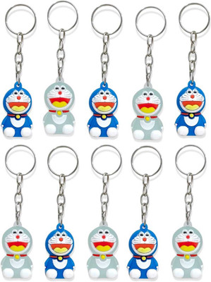 AMANVANI 3D Dore-mon Keychain For Kids, Silicone Keychain For Bike, Car, Home Keys Key Chain