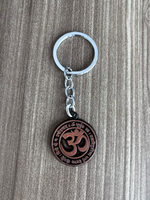 BLESSINGS Om Bronze Metal Key Chain