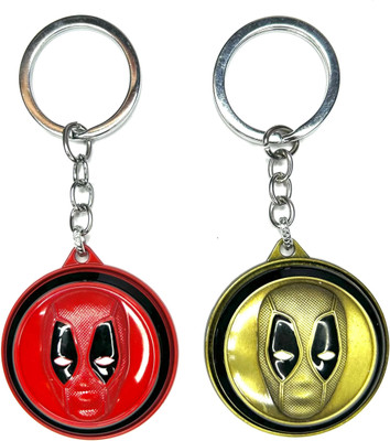 FLAMBE New Deadpool Rotating Keychain Key Chain