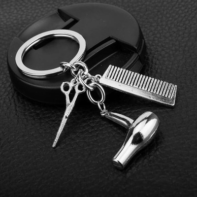 Bodytech Salon Keychain Keyring,Hair Stylist Gift Keychain For Salon Owner Key Chain
