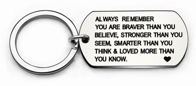RV Mart DOGTAGMOTIALWAYSREMKC Key Chain