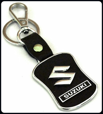 BBG BBG_Suzuki Black Leather Hook Locking Metal Key Chain-A Key Chain