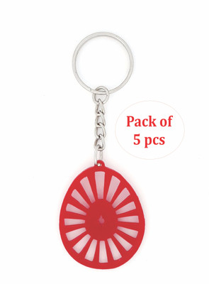 TRAQ OM SHANTI RED ACRYLIC Key Chain