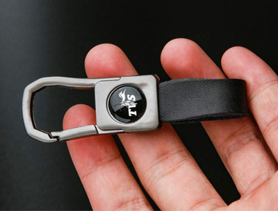 Sbb Novelty Zinc Alloy Metal Black Colour with Switch Square Shape Keychain for tvvss bike Key Chain