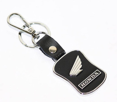 gtrp keychain-Honda Scooty / Scooter Logo Leather Metallic Locking Hook Key Chain
