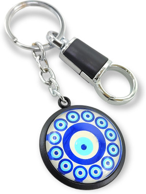 Jdp Novelty Get Any Random 1 Pcs of this New Fancy Evil Eye Keychain Glass Material Key Chain