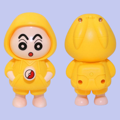 AirSoft Adorable Shinchan Hoodie Desk Toy Funny Expression Change Cartoon Collectible Key Chain