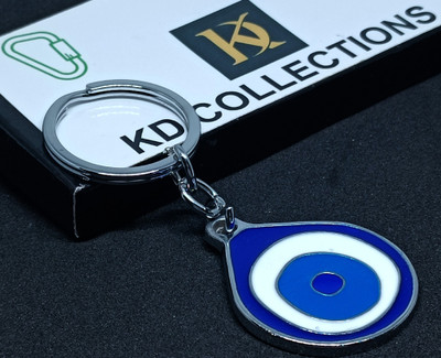 kd collections KD-636 Evil Eye Feng Shui Good Luck Keychain - Blue Color - Pack of 1 Keychain Key Chain