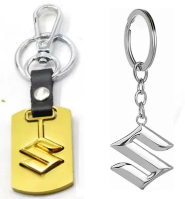 Jainsburys Combo of Suzuki Metal Hook & Suzuki metal keychain Key Chain