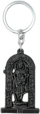 Buko God Ram Lalla Murti Double-Sided Metal Keychain Ayodhya Collection Anti Rust Key Chain